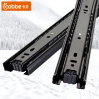 卡貝 cobbe 抽屜軌道三節(jié)電腦桌滑軌鍵盤托架靜音滑道滑槽導(dǎo)軌CT-DG203-12