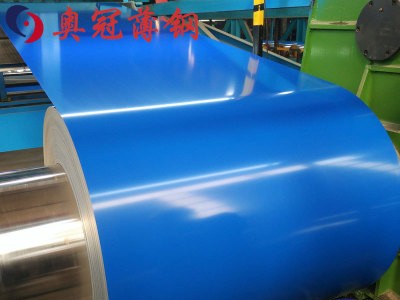海藍(lán)彩涂板印花彩鋼板白鐵皮彩鋼卷彩涂卷規(guī)格全量大從優(yōu)