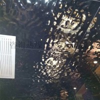中國(guó)紅鏡面大水波紋不銹鋼板免費(fèi)拿樣大中小水波紋板不銹鋼壓花板