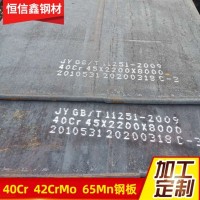 天津現(xiàn)貨供應(yīng)40Cr鋼板 42CrMo鋼板65Mn鋼板切割加工 可配送到廠