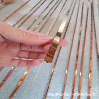 304不銹鋼裝飾線條地板金屬嵌條瓷磚壓邊條T型實(shí)心背景墻包邊條