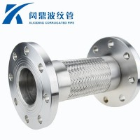 304不銹鋼耐高溫高壓波紋管固定法蘭式波紋軟管工業(yè)金屬編織軟管
