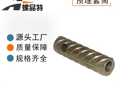 鋼筋套筒 鍍彩鋅幕墻預(yù)埋套筒國標(biāo)螺紋鋼連接套筒 錐螺紋鋼筋套筒