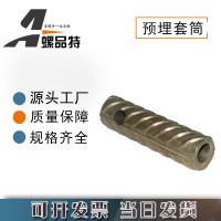鋼筋套筒 鍍彩鋅幕墻預(yù)埋套筒國(guó)標(biāo)螺紋鋼連接套筒 錐螺紋鋼筋套筒