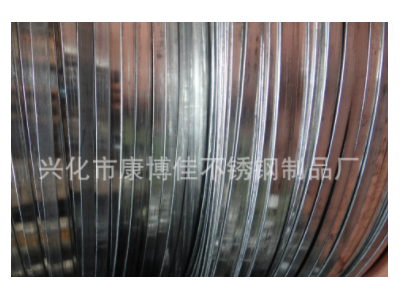 供應(yīng)無(wú)磁性中硬線 304拉鏈退火扁線 201材質(zhì)插座1.3x6不銹鋼
