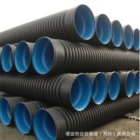 塑料波紋管雨污排水管pe雙壁波紋管瑞源廠家環(huán)剛度八級(jí)規(guī)格全