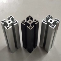 工業(yè)鋁合金型材歐標(biāo)4545/4590/9090護(hù)欄設(shè)備導(dǎo)軌框架銀白氧化鋁材