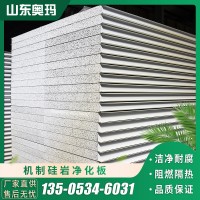 廠家供應(yīng)硅巖防火凈化板 彩鋼板手工硅巖板 機制硅巖凈化彩鋼板