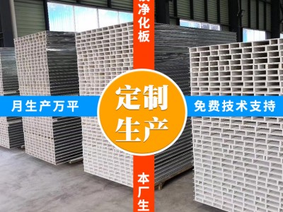 廠家直供玻鎂凈化板巖棉板彩鋼夾芯板手工板無塵車間凈化彩鋼板