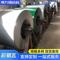鋼結(jié)構(gòu)屋面彩瓦彩鋼鐵皮瓦鍍鋁鋅彩涂卷壓型瓦楞鋼板藍(lán)色彩涂卷