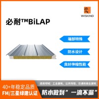美麗工廠屋面防水性能可靠伸縮性好捷必耐BiLAP夾芯板屋面系統(tǒng)