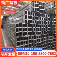方管佛山廠家現(xiàn)貨 Q235B鍍鋅矩型管 低合金直縫方通 熱軋黑鐵方管