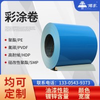 定制彩鋼卷彩涂板鍍鋅卷多色彩鋼彩涂卷板分條覆膜開平?jīng)_孔彩涂卷