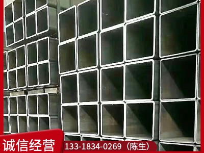 佛山熱軋方管現(xiàn)貨 熱浸鋅方通扁通 鍍鋅鐵方管6米 40*60方矩管