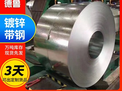 廠家現(xiàn)貨鍍鋅帶鋼 大量現(xiàn)貨供應鋼帶建筑裝飾金屬制品 鍍鋅帶鋼