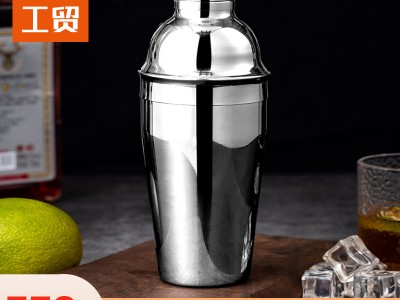 跨境爆款雪克杯三段式調(diào)酒器搖酒壺?fù)u酒器不銹鋼材質(zhì)550ML可電鍍