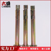 國(guó)標(biāo)地板膨脹 4.8級(jí)鍍彩鋅六角套管壁虎 樓梯欄桿用膨脹螺栓