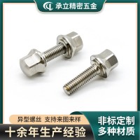 非標(biāo)螺絲316不銹鋼外六角螺栓六角頭螺釘高強(qiáng)度洗白六角帽螺絲釘
