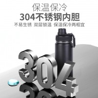 現(xiàn)貨吸管蓋太空水壺不銹鋼運(yùn)動(dòng)保溫杯戶外漸變色大容量水壺