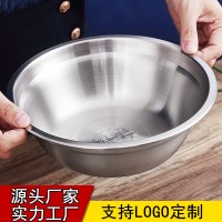 湯盆不銹鋼盆304食品級加厚湯碗小盆子家用食堂菜盆飯碗圓形批發(fā)