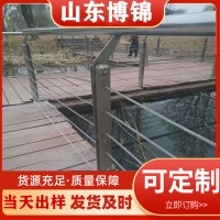 304不銹鋼繩索護(hù)欄 廠家現(xiàn)貨銷售河道景觀鋼絲繩木紋扶手橋梁護(hù)欄