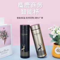 網(wǎng)紅款麋鹿風(fēng)智能溫顯保溫杯304不銹鋼創(chuàng)意簡約商務(wù)辦公水杯批發(fā)