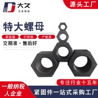 供應(yīng)特大螺母 高強度外六角螺母 氧化發(fā)黑加厚螺母