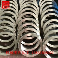 供應(yīng)機器零件配件 45號無縫管切割車圈全面見光打孔套環(huán) 精度高