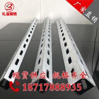 專業(yè)廠家批發(fā) 50*50萬能角鋼角鐵沖孔角鐵鍍鋅帶孔角鐵花 角鋼
