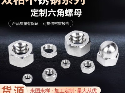 廠家直供雙相不銹鋼S32760/F55/1.4501六角螺母 2205 螺母來(lái)圖可定