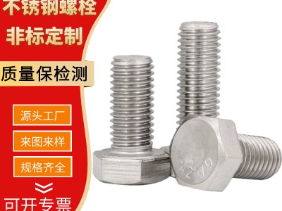外六角螺絲批發(fā)304 2205不銹鋼外六角螺栓達(dá)克羅熱鍍鋅外六角螺絲