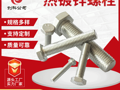 不銹鋼高強(qiáng)度螺絲螺栓廠家定做 4.8級白色鍍鋅不銹鋼外六角螺栓