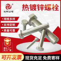 不銹鋼高強(qiáng)度螺絲螺栓廠家定做 4.8級白色鍍鋅不銹鋼外六角螺栓