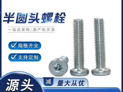 半圓頭內(nèi)六角螺栓鍍鋅m5m6不銹鋼高強度異形件廠家緊固件機牙螺絲