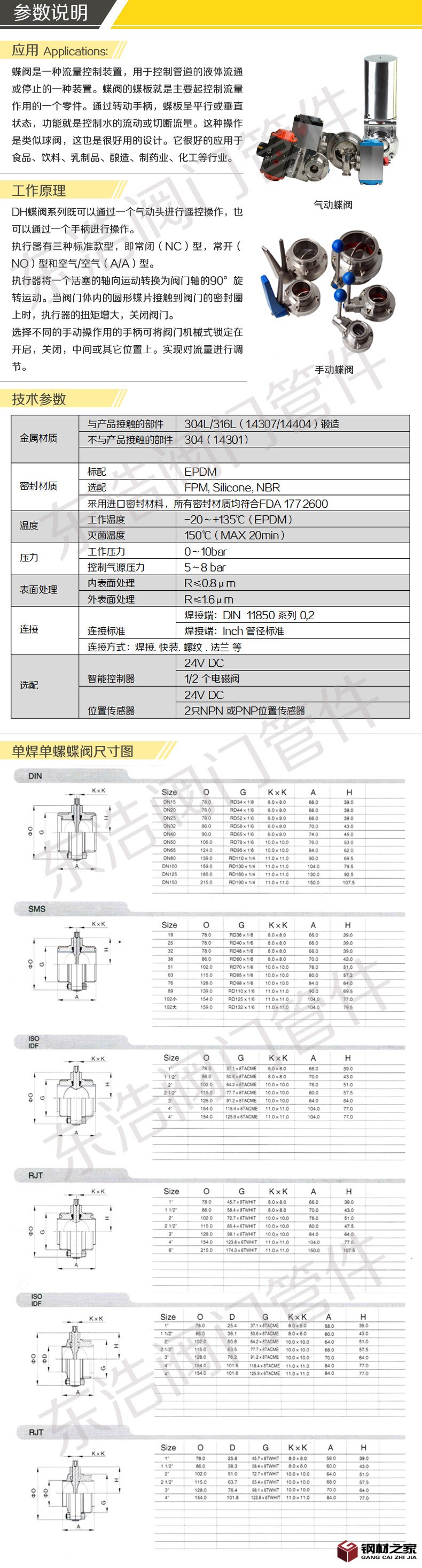 單焊單螺蝶閥參數(shù)說(shuō)明