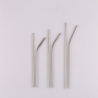 低價(jià)批發(fā)304不銹鋼吸管 食品級(jí)吸管套裝原色珍珠奶茶直吸管短吸管