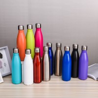 雙層304不銹鋼保溫杯 大容量可樂瓶運(yùn)動(dòng)水杯車載創(chuàng)意廣告禮品杯子